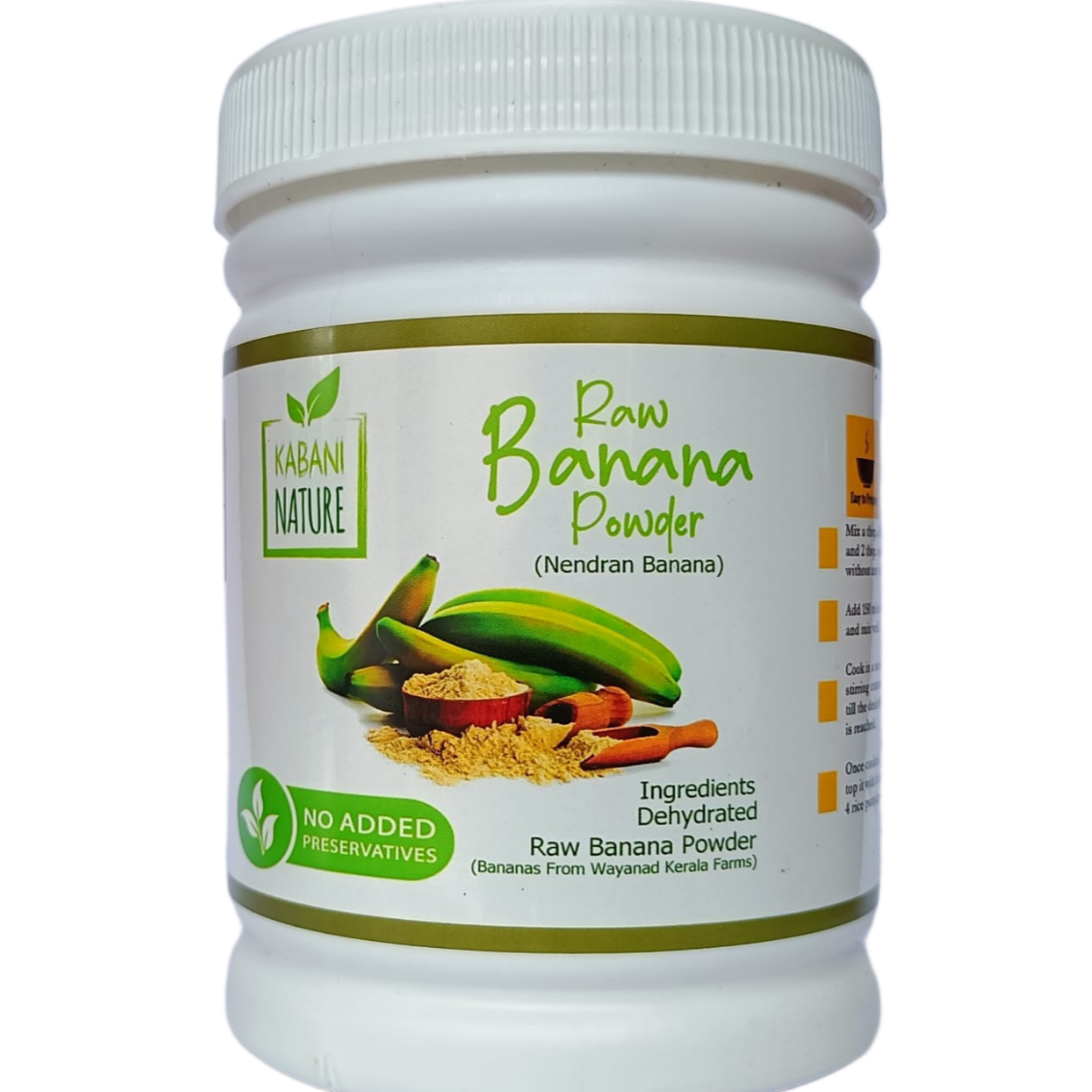 Kabani Raw  Kerala Banana Powder